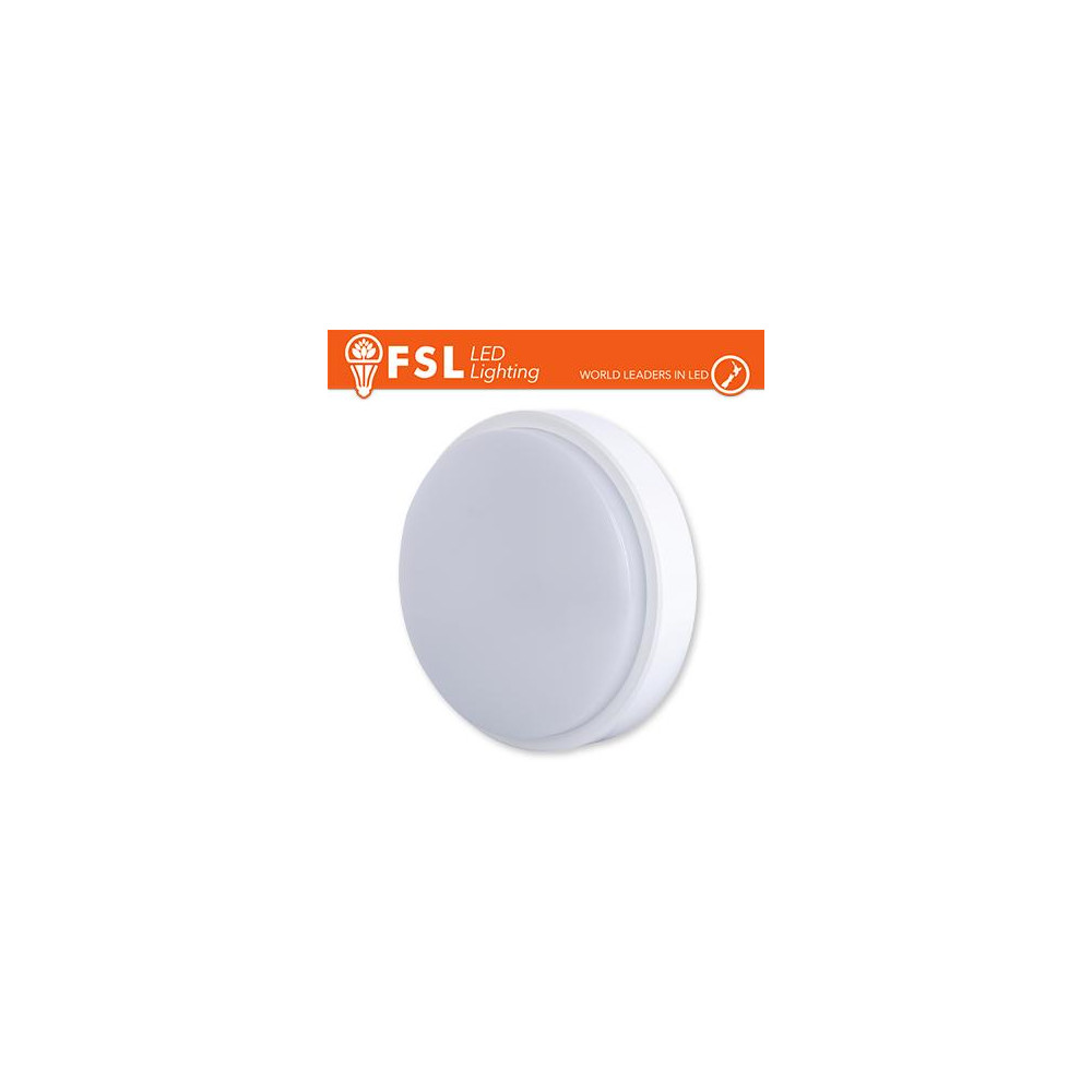 Plafoniera LED ROTONDA BIANCA 15W 3000K Ø180*55 IP54 