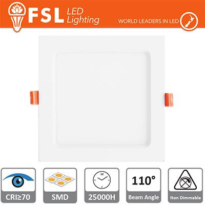 Downlight LED IP20 24W 4000K 1900LM 110° FORO:285x285mm