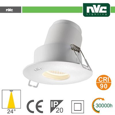 Faro direzionabile LED IP20 9W 3000K 700LM 24º FORO:95mm