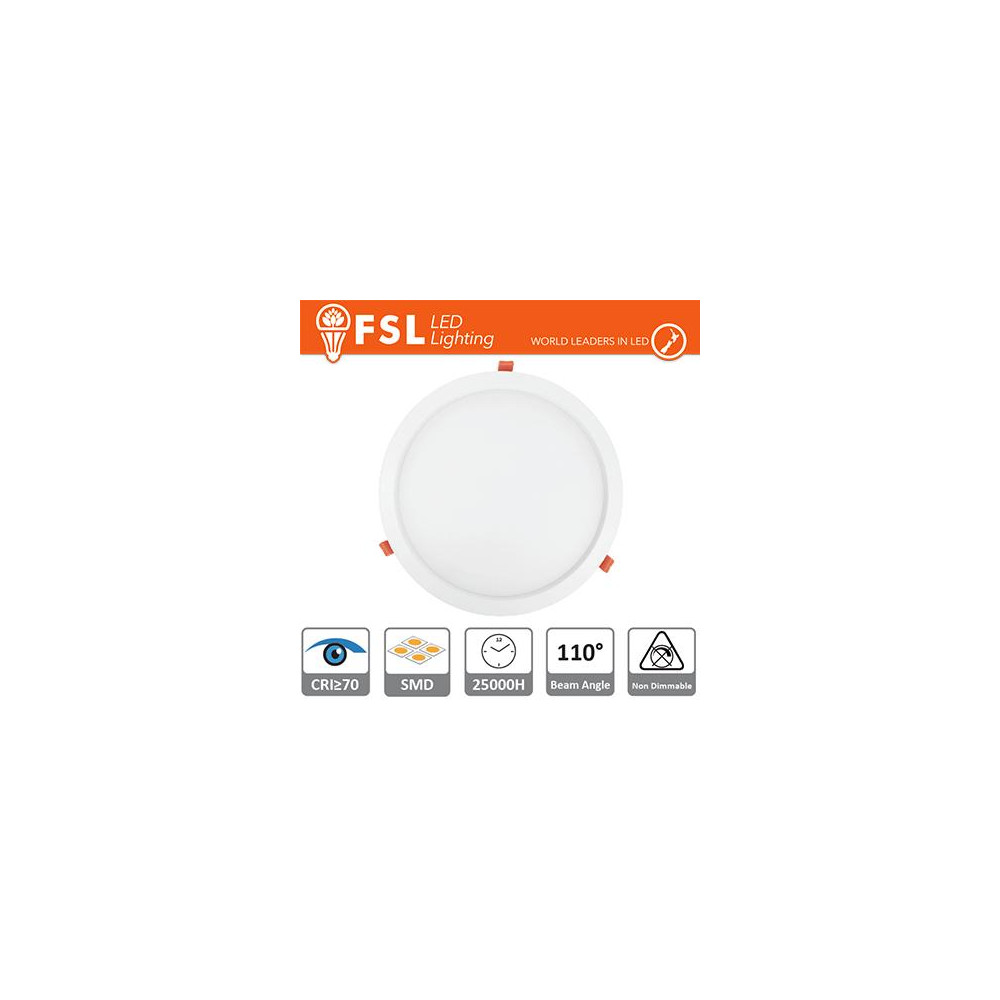 Downlight LED IP20 9W 3000K 550LM 110° FORO:135mm