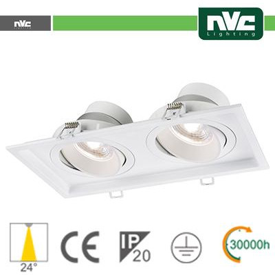 Incasso Multi lampada - 18w (2x9w) 3000k 1440lm 24°