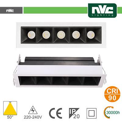 Incasso Multi lampada - 5X3W 970LM 3000K 50° 90CRI