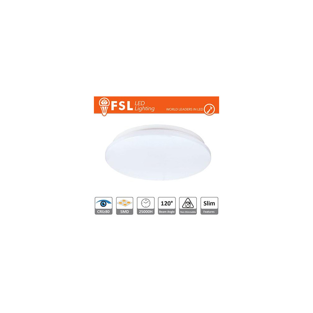 Plafoniera LED 18W 3000K 120° 33x5,5cm CRI80