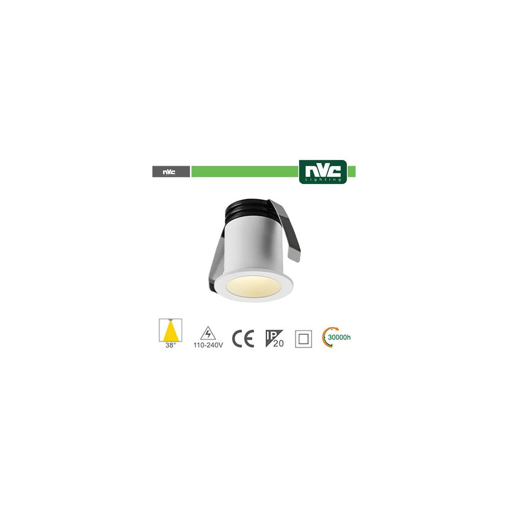 Punto Luce LED 2W 4000K 38° IP20 FORO:35mm