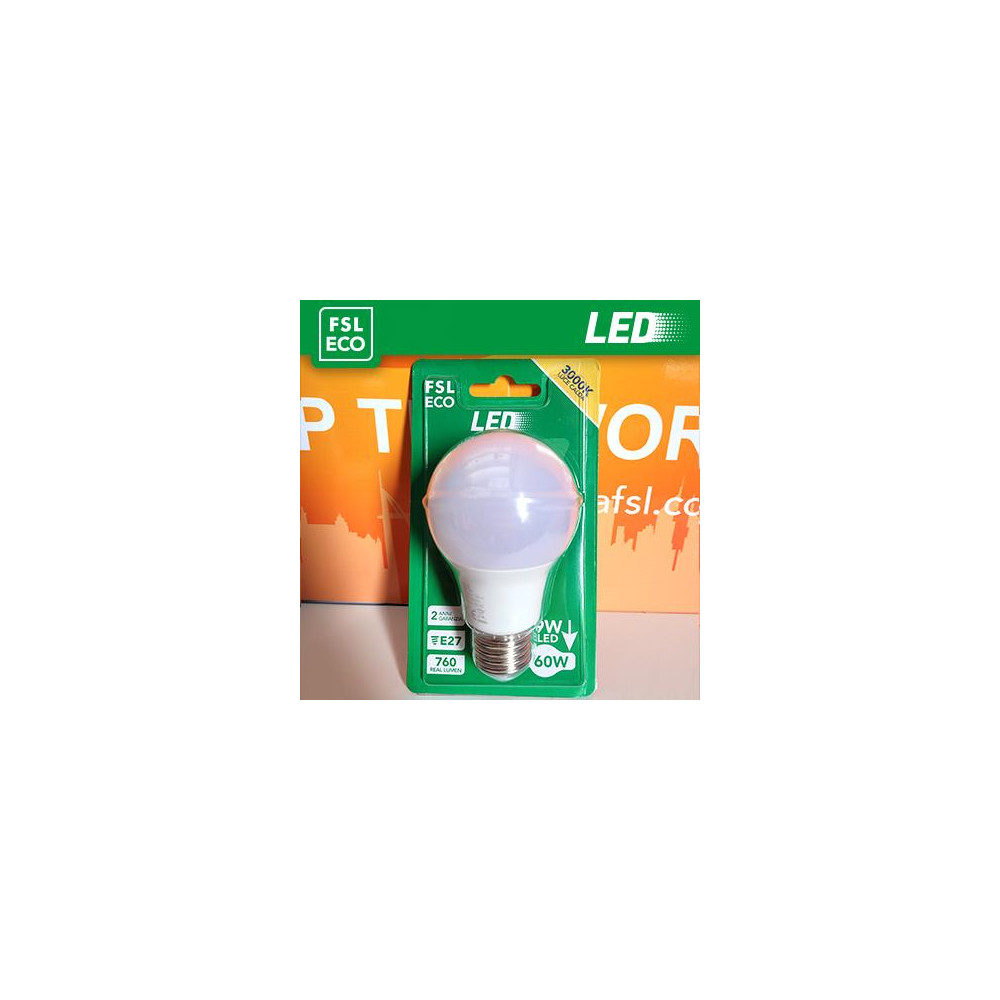 Lampada Goccia BLISTER - 9W 3000K E27