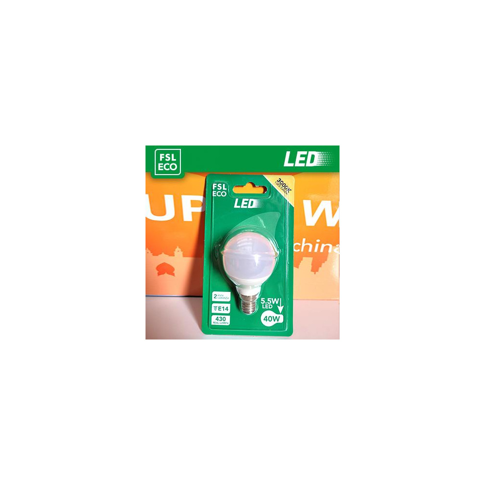 Lampada Sfera BLISTER - 5,5W 4000K E14 