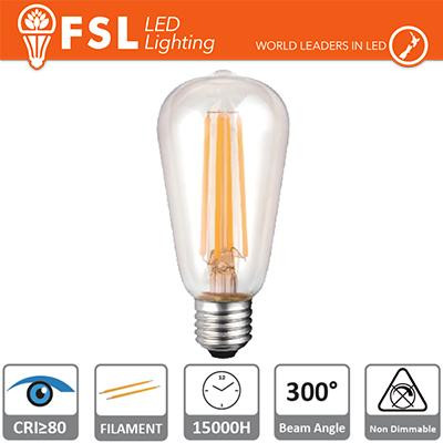 Lampada Filamento Edison - 6W 4000K E27