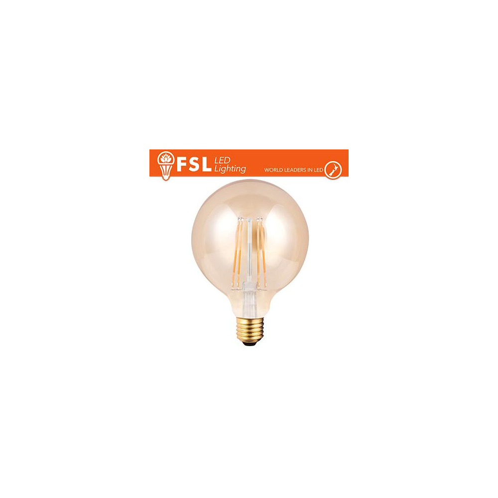 Lampada Globo Filamento Ambra Ø9,5cm - 6W 2200K E27 650LM