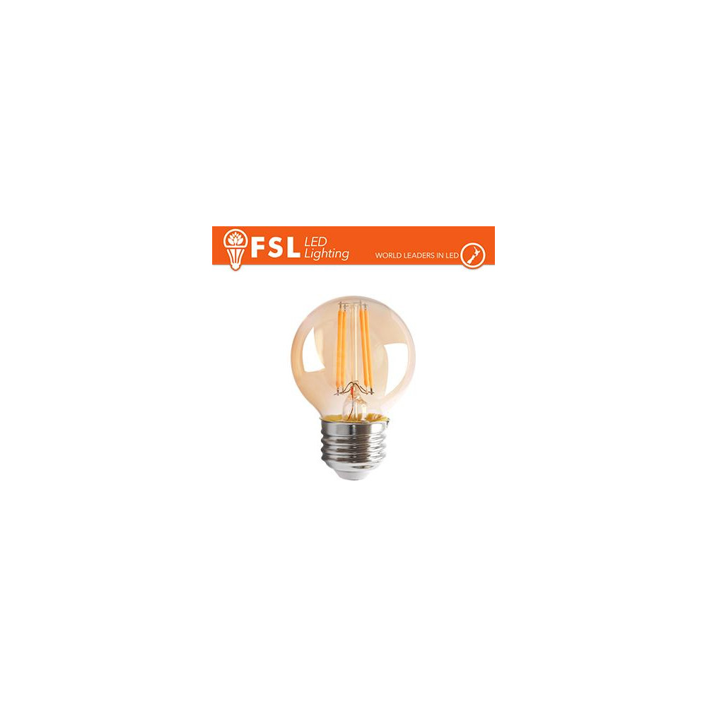 Lampada Sfera Filamento Ambra - 4W 2200K E27 330LM