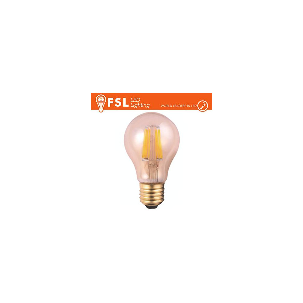 Lampada Goccia Filamento Ambra - 6W 2200K E27 650LM