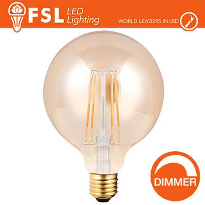 Lampada Globo Filamento Ambra Ø12,5cm - 8W E27 800LM DIMMER