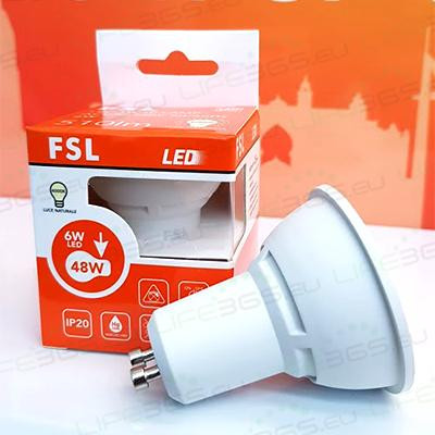 GU10 Lampadina LED - 6,5W 3000K 500LM 38° CRI80 Dimmerabile