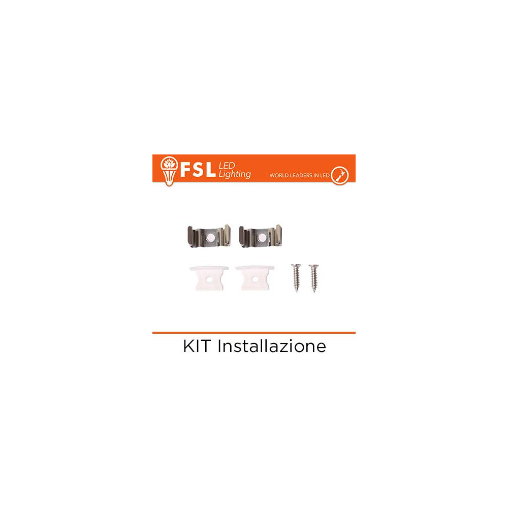 KIT Installazione per Profilo ad Incasso