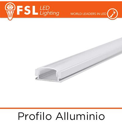 BARRA  ALLUMINIO 6063 - U - 2m SILVER