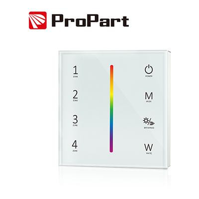 Telecomando da parete RGB/RGBW bianco 4 zone RF2.4G