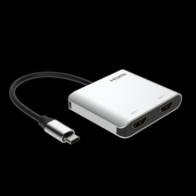 Adattatore da USB-C a 2xHDMI, 4K60Hz , HDR + USB3.0-3.1-3.2