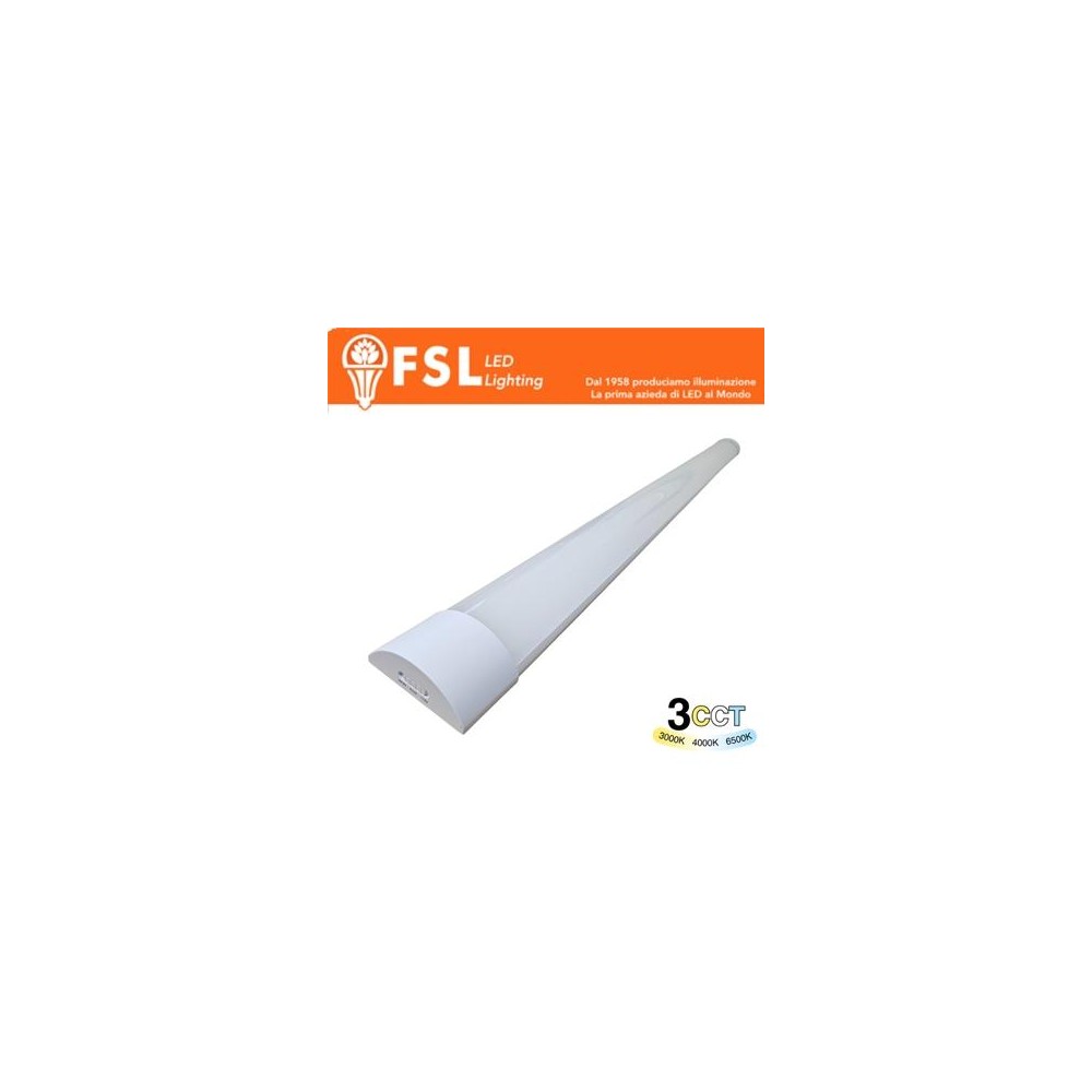 Plafoniera Lineare LED 18W 60cm - 3 in 1 CCT (3000-4000-6500K)