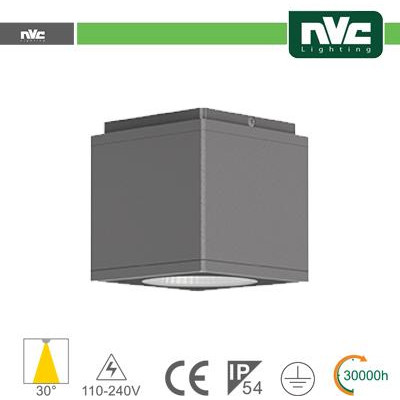 Downlight Cubo LED IP54 da soffitto - 12W 960lm 3000k 85°