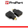 Adattatore Spina HDMI Micro(tipo D)-Presa HDMI (19PIN) dorat